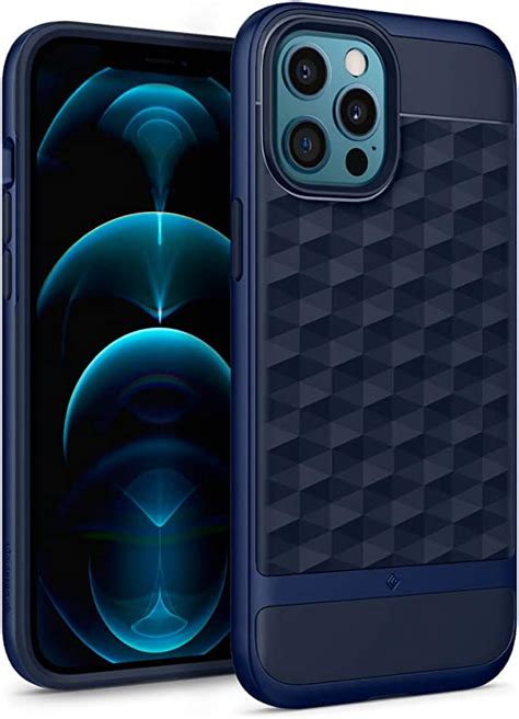 Jp Caseology Iphone 12 Pro Max ケース 二重構造 ハニカム 立体パターン 耐衝撃 バンパー