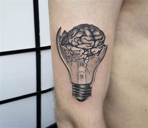Light Bulb And Brain Tattoo By Klebyz Soares Post 19081 Brain