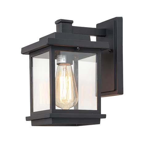 They can be found in almost any indoor area, brightening up any room while adding character. LNC Square 1-Light Black Outdoor Wall Lantern Sconce with ...