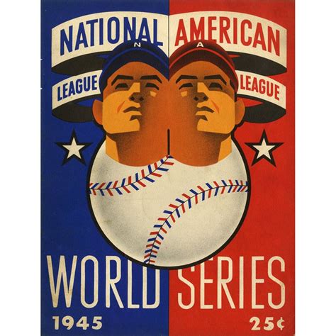 1945 World Series Detroit Tigers Vs Chicago Cubs Baseball Program