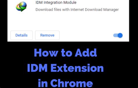 How To Add Idm Extension In Google Chrome Mozilla Opera