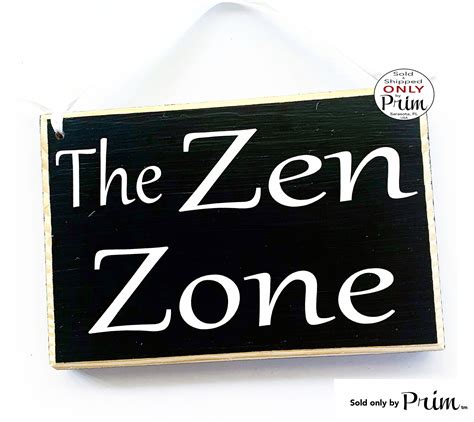 8x6 The Zen Zone Custom Wood Sign Zen Den Meditation In Etsy