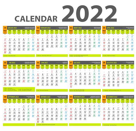 Download Calendar 2022 Pdf Cdr Psd Mirwan Choky