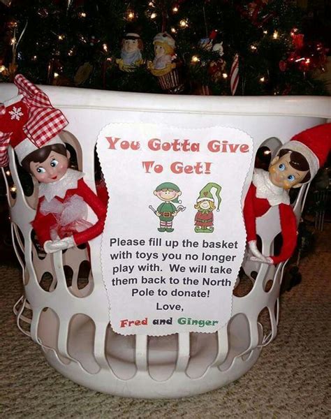 Elf Donation Basket Noel Christmas Christmas Magic Christmas Crafts