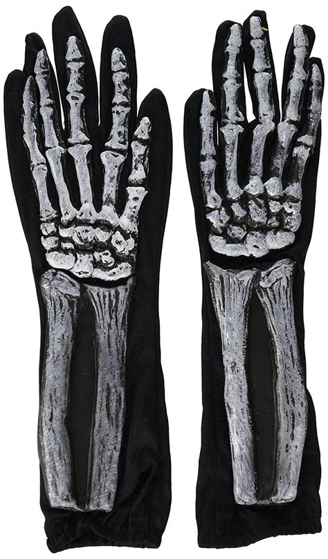 Wrist Bone Skeleton Gloves Adult Halloween Accessory