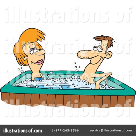 Hot Tub Clipart 1048353 Illustration By Ron Leishman
