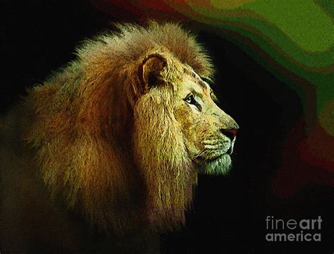 Profile Of The Lion King Painting By Robert Foster Fine Art America