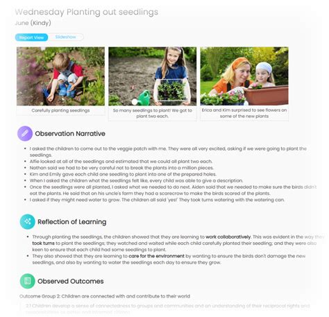 Early Childhood Planning Cycle Eylf Outcomes Earlyworks