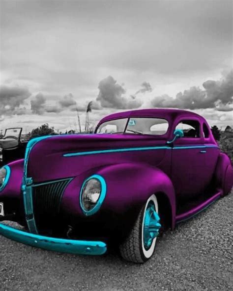 Classic Purple Car Paint By Numbers Numeral Paint Kit
