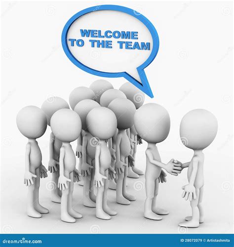 Welcome To The Team Stock Illustration Illustration Of Recruitment
