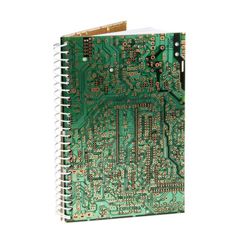 Notebook Recycled Circuit Board 13x20cm