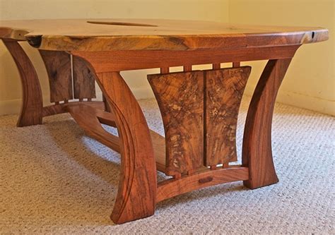 Myrtle burl cap end table. Live Edge Mesquite Coffee Table on Behance
