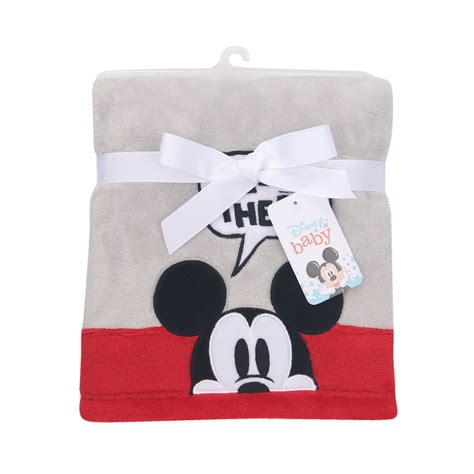 Disney Baby Magical Mickey Mouse Baby Blanket Grayred