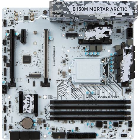 Msi B150m Mortar Arctic Intel B150 So1151 Dual Channel Ddr4 Matx