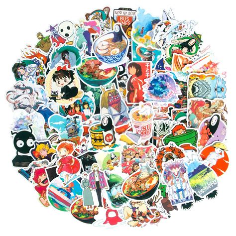 Buy 100pcs Anime Stickers Animation Film Theme Stickers Spirited Away