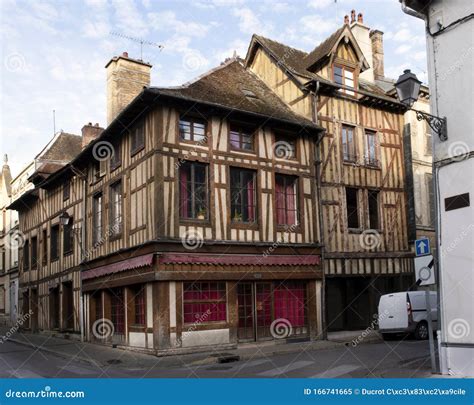 Medieval Architecture Of Houses In France Stock Image Image Of