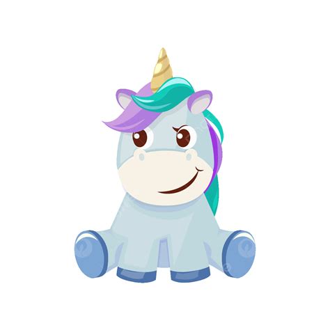 Gambar Kartun Unicorn Lucu Karakter Dongeng Lucu Poni Ajaib Hewan