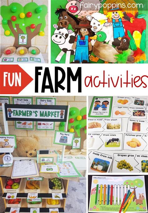 Fun Farm Activities For Kids Fairy Poppins