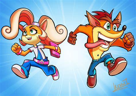 Crash And Coco Bandicoot By Kevintrentin On Newgrounds