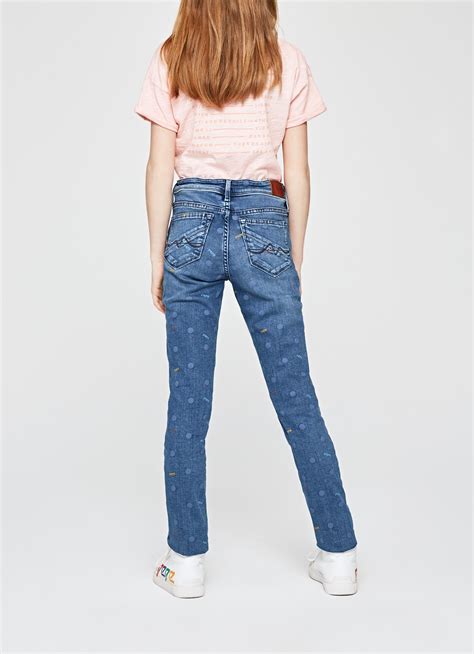 Mädchen Gulliver Jeans Mädchen Blau Jeanshosen Mit Pailletten Stretch