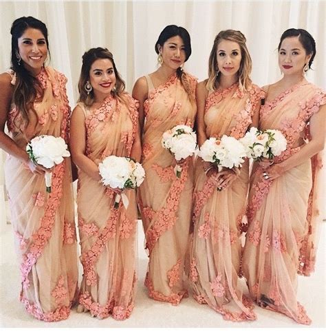 Bridesmaid Sari Indian Wedding Bridesmaids Indian Bridesmaid Dresses