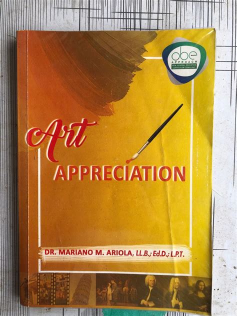 Art Appreciation Book Hobbies And Toys Books And Magazines Assessment