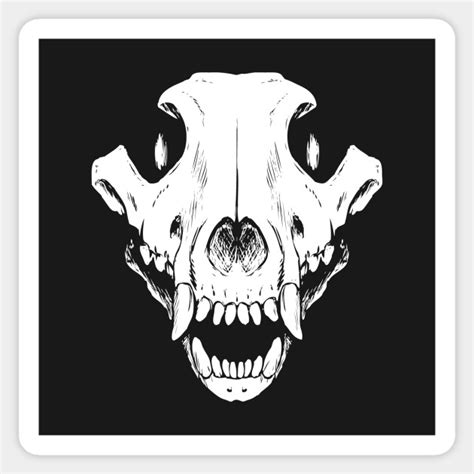 Wolf Skull Skulls Sticker Teepublic