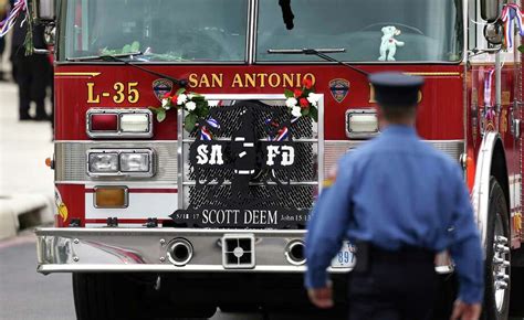 San Antonio Pays Tribute To Firefighter Scott Deem Who Was Killed In