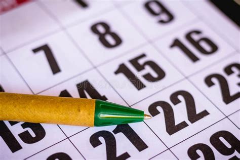 Close Up On Calendar Numbers Concept Of Tax Rate Expiration Date And