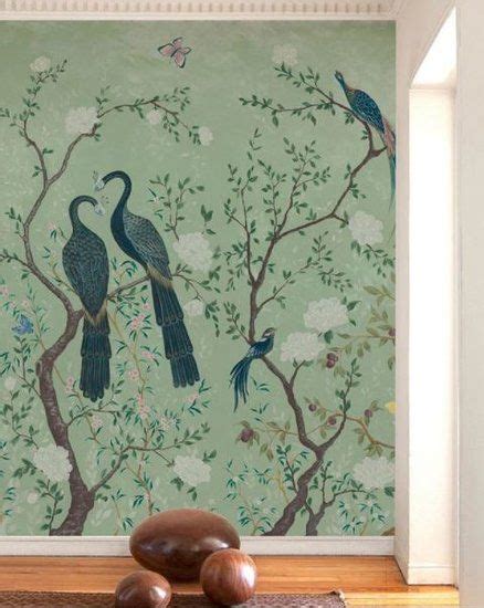 Edo Behang Mint In 2020 Muurschildering Behang