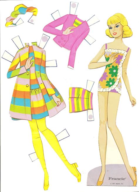 Mostly Paper Dolls World Of Barbie Paper Dolls 1971