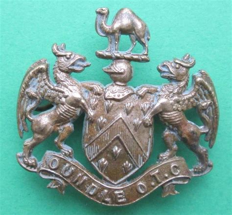 An Oundle Otc School Cap Badge In Officers Training College Otc Badges