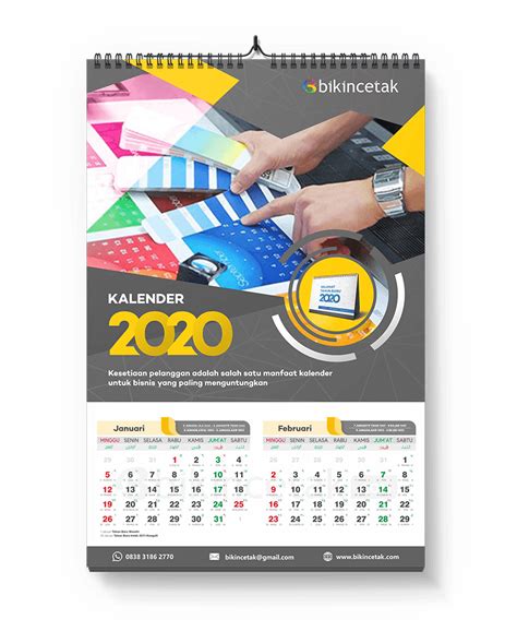 Kalender Dinding Harga Dan Ukuran Lengkap