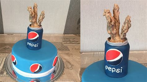 The most amazing chocolate cake is here. Pepsi Cake - How to do Pepsi can cake - YouTube