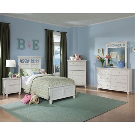 Sanibel Youth Bedroom Set White Homelegance Furniture Cart