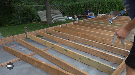 How To Build A Deck Part 3 Ground Level Deck Youtube How To Level