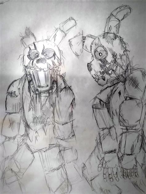 Fnaf Springtrap Sketches By Theawesome64 On Deviantart