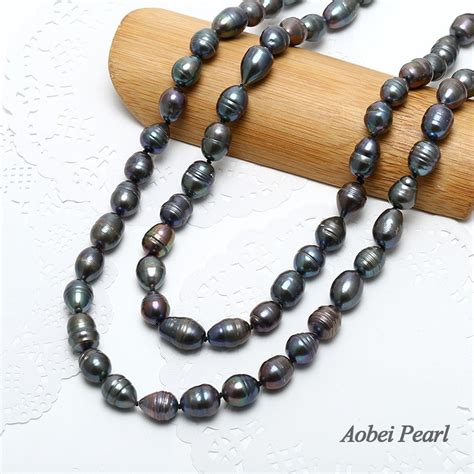 aobei pearl handmade necklace made of freshwater pearl and cotton thread beaded necklace pearl