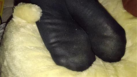 sweaty stinky black socks footrest youtube