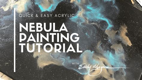 Blue Nebula Painting Tutorial Emily Scott Artist