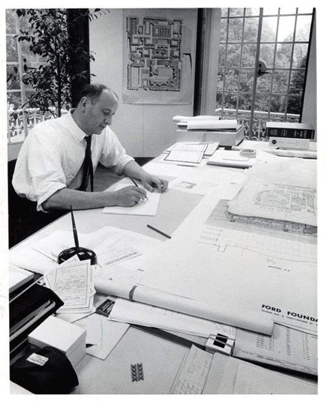 Architect Kevin Roche Circa Mid 1960s In The Offices Of Kevin Roche