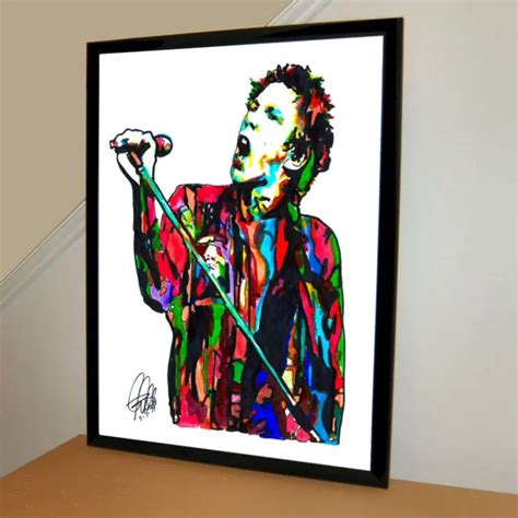 Johnny Rotten Sex Pistols Singer Punk Rock Music Print Poster Wall Art