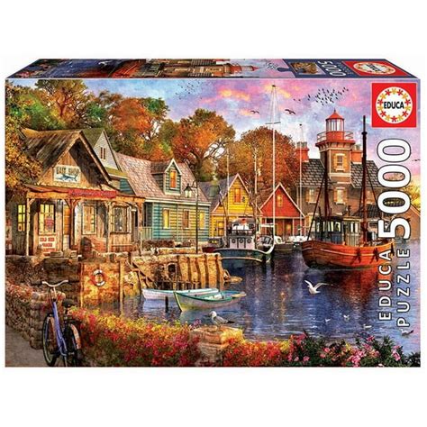 Educa Borras Puzzle The Harbour Evening 5000 Piece Puzzle