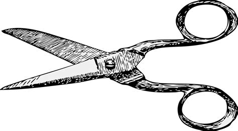 Scissors Black White Line Clipart Panda Free Clipart Images