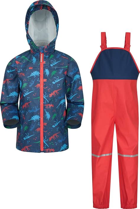 Mountain Warehouse Raindrop Kids Waterproof Jacket And Trousers Set