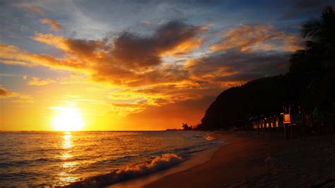 Fondos de pantalla / atardeceres / atardecer de playa. Coucher de Soleil 4k Ultra Fond d'écran HD | Arrière-Plan ...