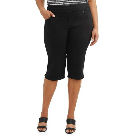 Terra And Sky Terra And Sky Womens Plus Size Stretch Pull On Capri With