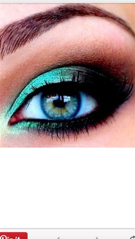 Blue Turquoise Makeup Turquoise Eye Makeup Teal Eye Makeup Eye Makeup