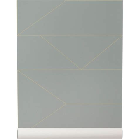 Découvrez notre sélection de papier peint design intissé haut de gamme, tapisserie luxe de grande qualité pour chambre , salon , chambre pour enfants, cuisine. Papier peint Ferm Living Lines motif gris et or