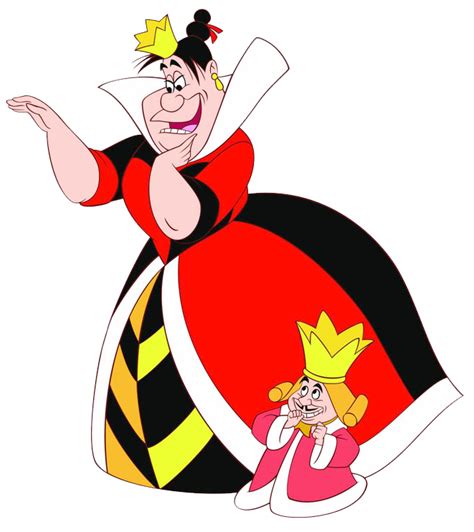 Alice In Wonderland King And Queen Of Hearts Clip Art Library